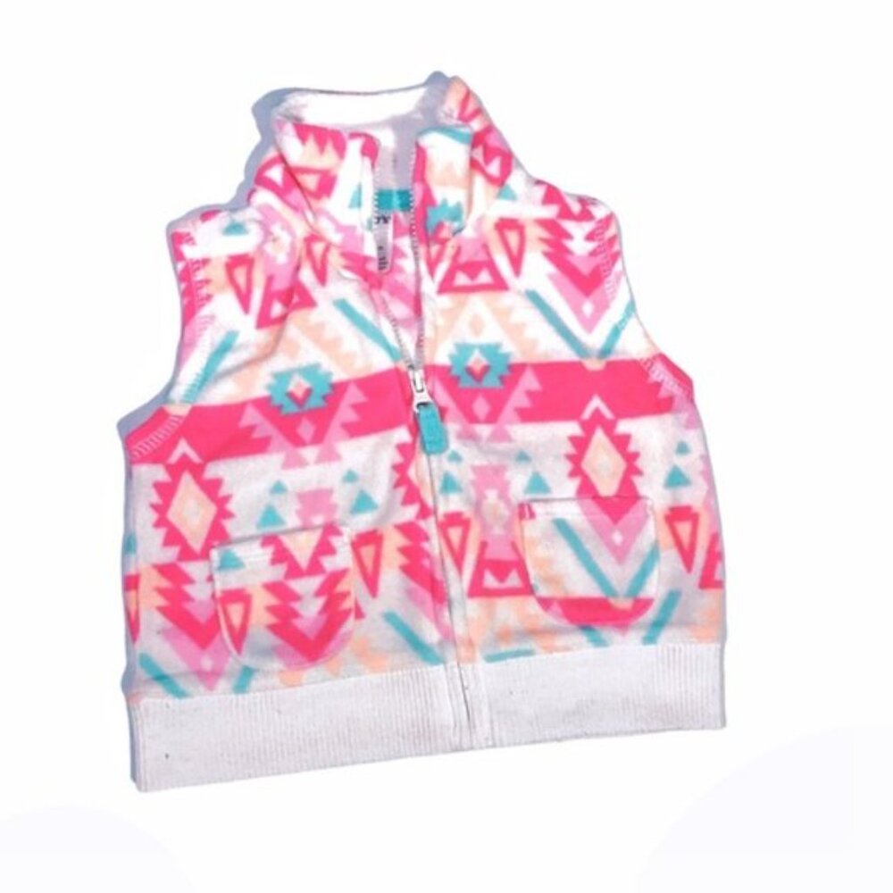 Lot of 3 kids fleece sweaters Sz 6 M - Picture 10 of 15